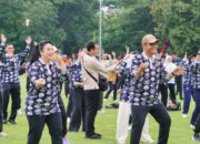 Taman Cadika Jadi Saksi Kekompakan 98 Wali Kota Se-Indonesia Senam Pagi Bersama
