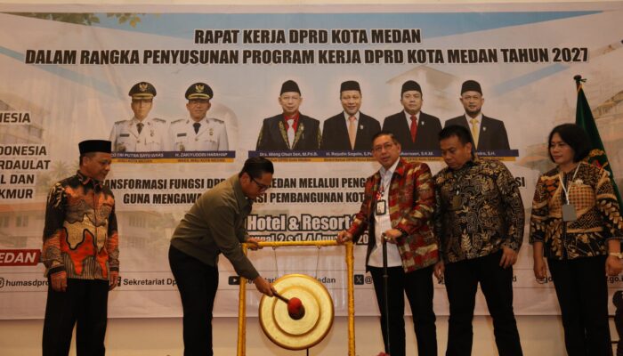 Buka Raker DPRD Medan, Rico Waas Dorong Penguatan Sinergi Pemko-DPRD Medan